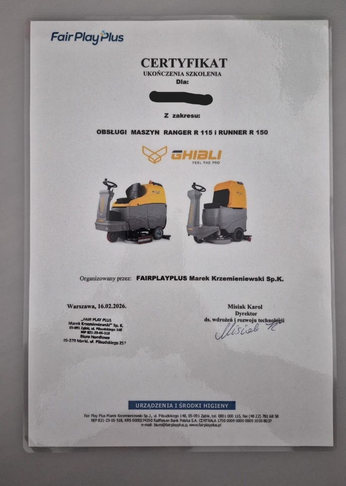 Certyfikat PUW